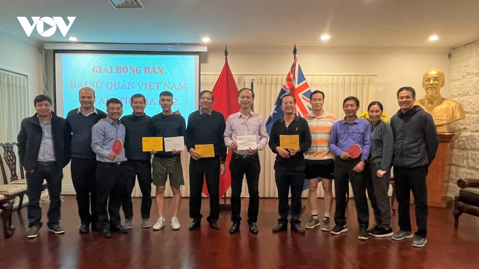 Đại sứ quán Việt Nam tại Australia tổ chức thi đấu bóng bàn mừng ngày Giỗ Tổ Hùng Vương